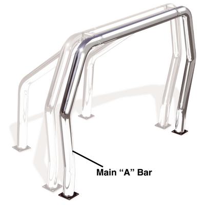 Go Rhino Front "A" Additional Bed Bar (Polished Stainless Steel) - 95001PS